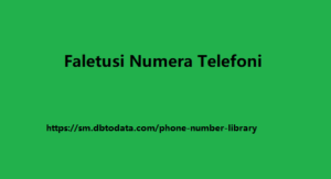 Faletusi Numera Telefoni