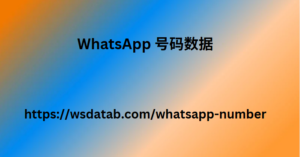 WhatsApp 号码数据