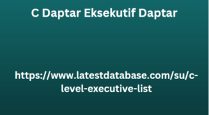 C Daptar Eksekutif Daptar