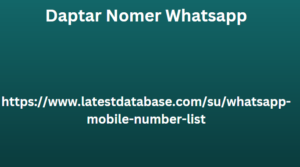 Daptar Nomer Whatsapp