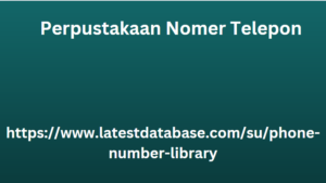 Perpustakaan Nomer Telepon