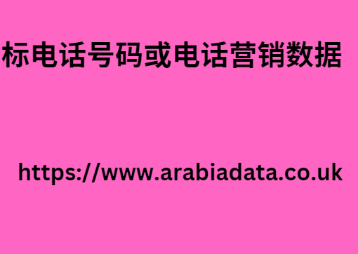 目标电话号码或电话营销数据