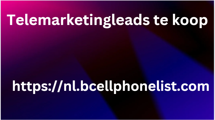 Telemarketingleads te koop