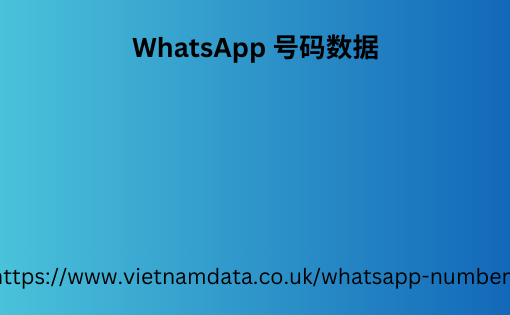 WhatsApp 号码数据