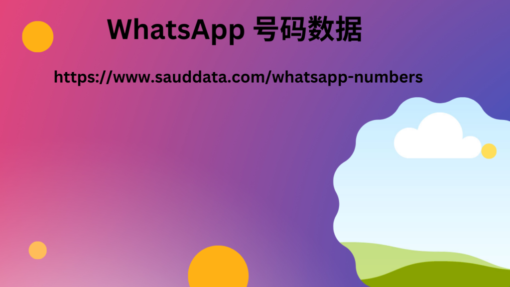 WhatsApp 号码数据