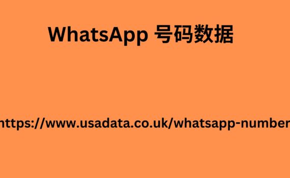 WhatsApp 号码数据