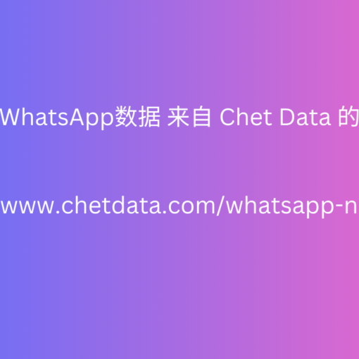 WhatsApp数据 来自 Chet Data 的